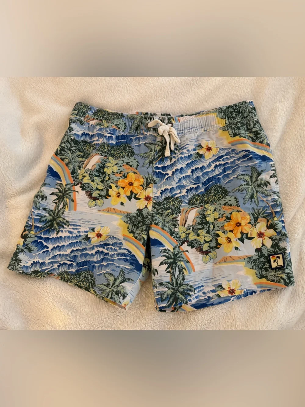 Marine Layer Men’s Hawaiian Tropical Print Shorts Size Men’s Medium VGUC